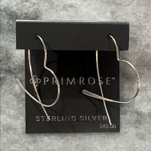Primrose Sterling Silver Heart Earrings